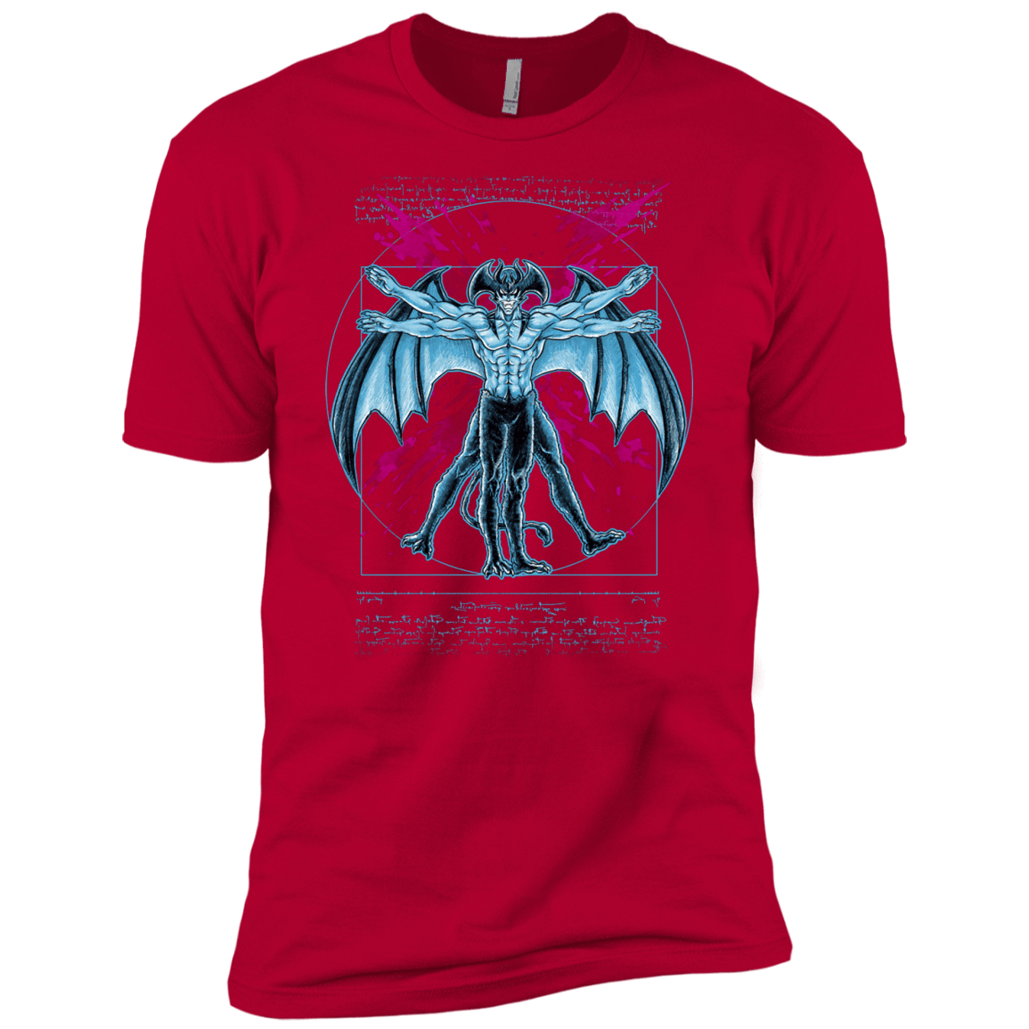 T-Shirts Red / X-Small Vitruvian Devil Men's Premium T-Shirt