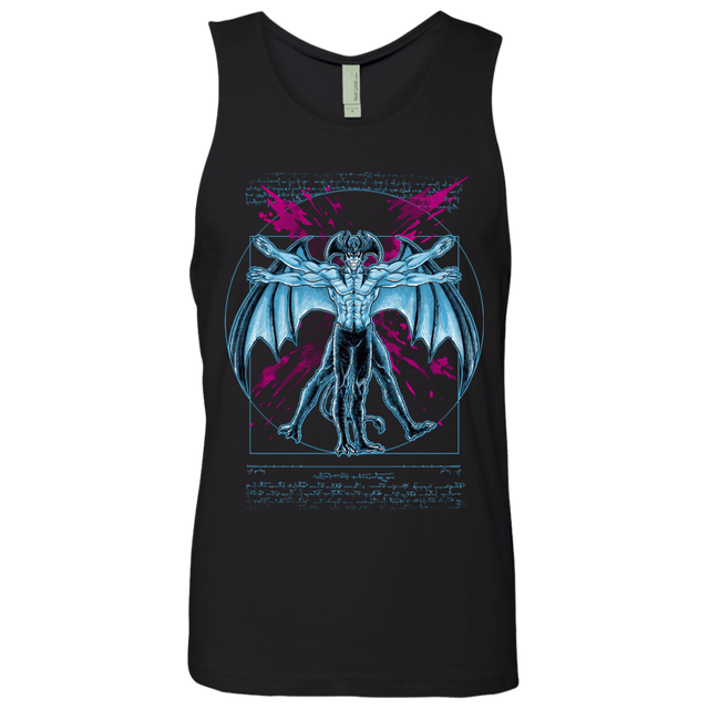 T-Shirts Black / S Vitruvian Devil Men's Premium Tank Top