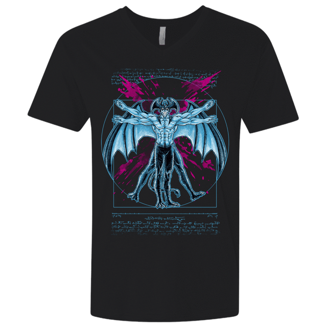 T-Shirts Black / X-Small Vitruvian Devil Men's Premium V-Neck