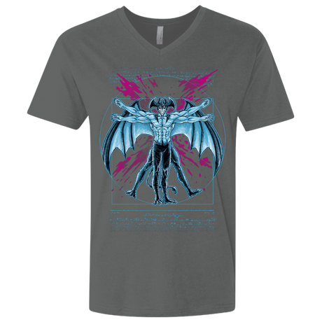 T-Shirts Heavy Metal / X-Small Vitruvian Devil Men's Premium V-Neck