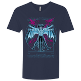 T-Shirts Midnight Navy / X-Small Vitruvian Devil Men's Premium V-Neck