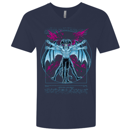 T-Shirts Midnight Navy / X-Small Vitruvian Devil Men's Premium V-Neck