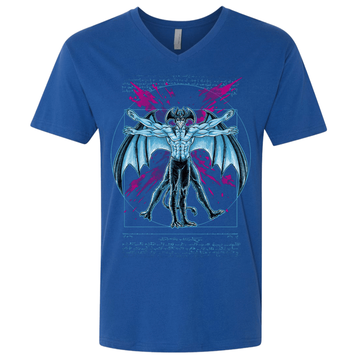 T-Shirts Royal / X-Small Vitruvian Devil Men's Premium V-Neck