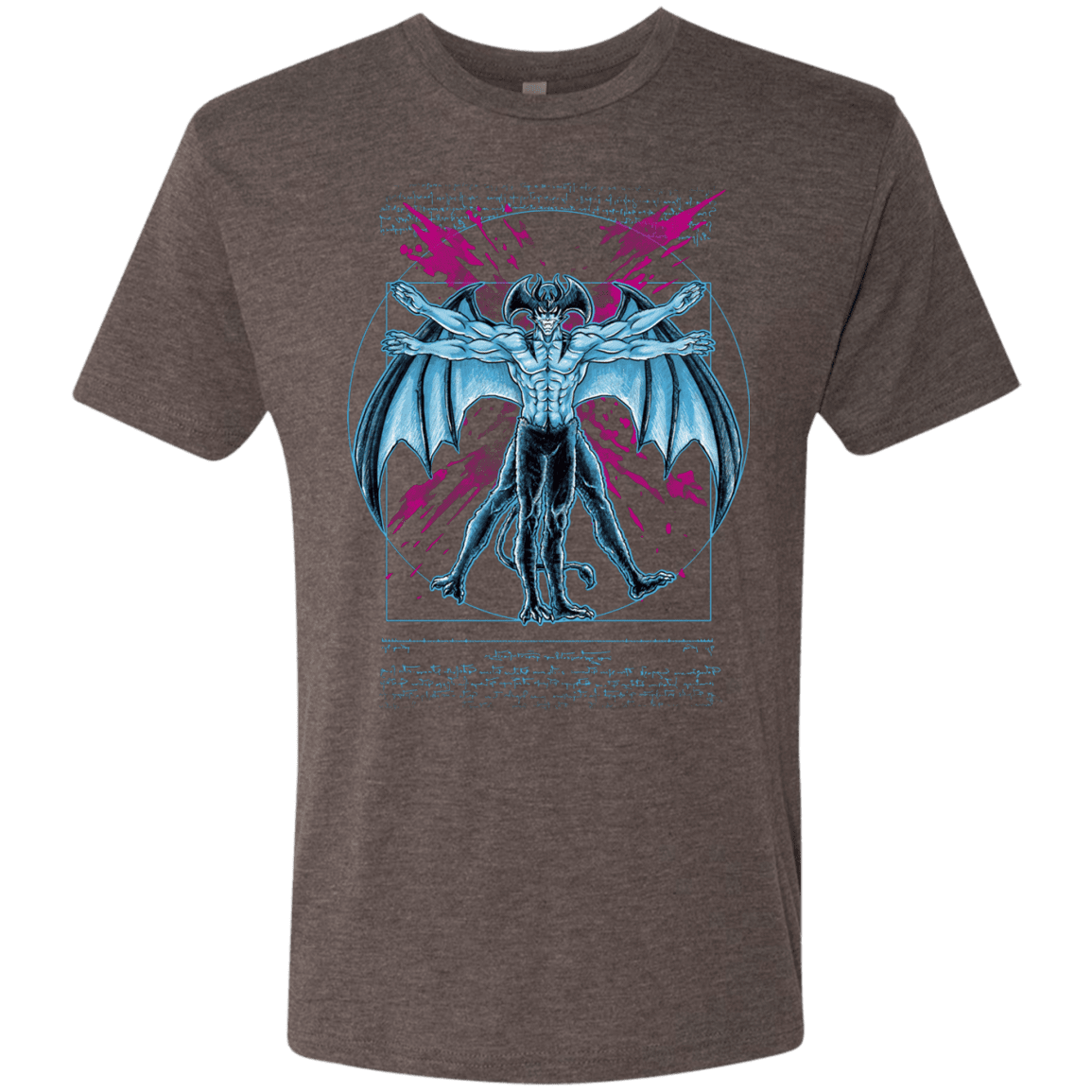 T-Shirts Macchiato / S Vitruvian Devil Men's Triblend T-Shirt