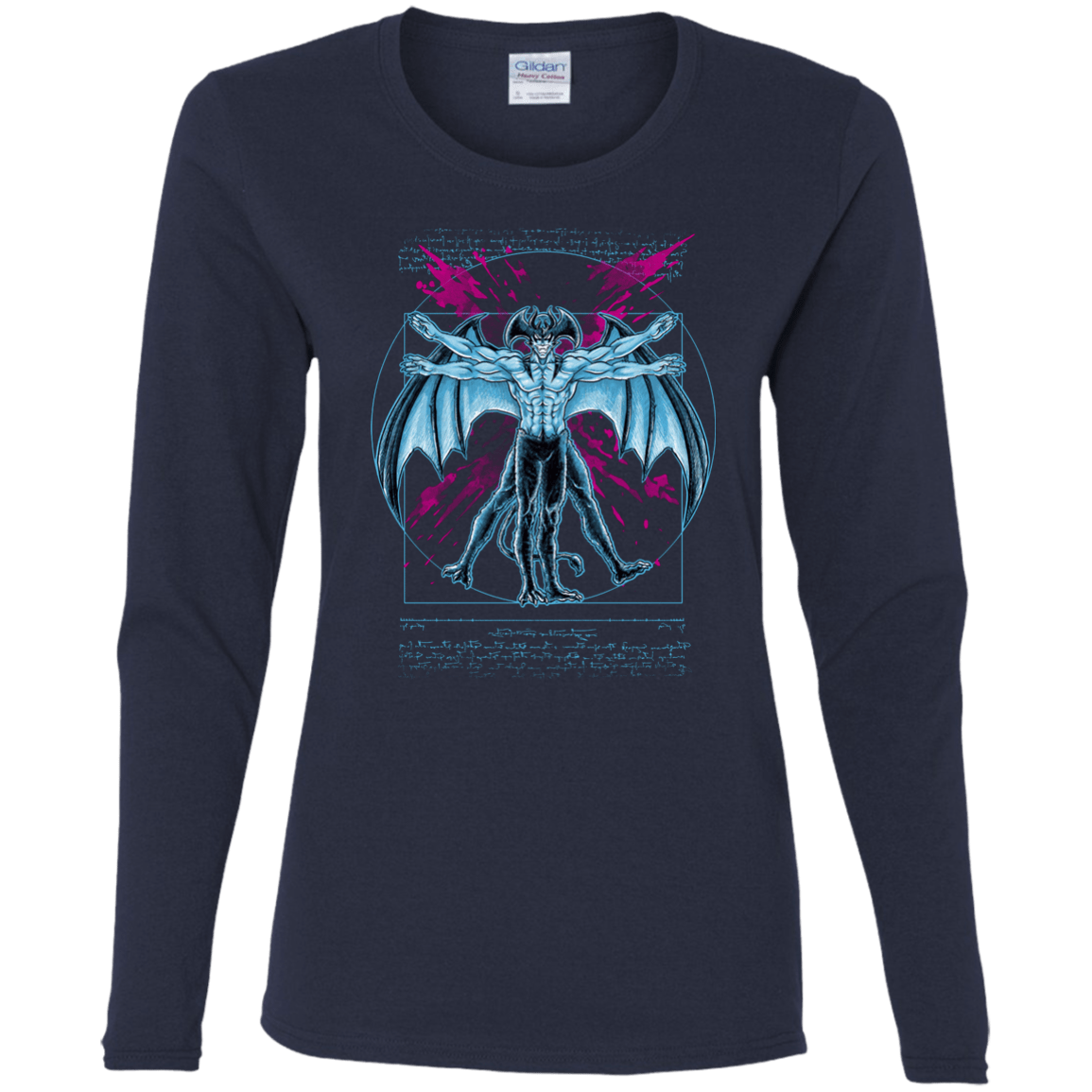 Vitruvian Devil Women's Long Sleeve T-Shirt