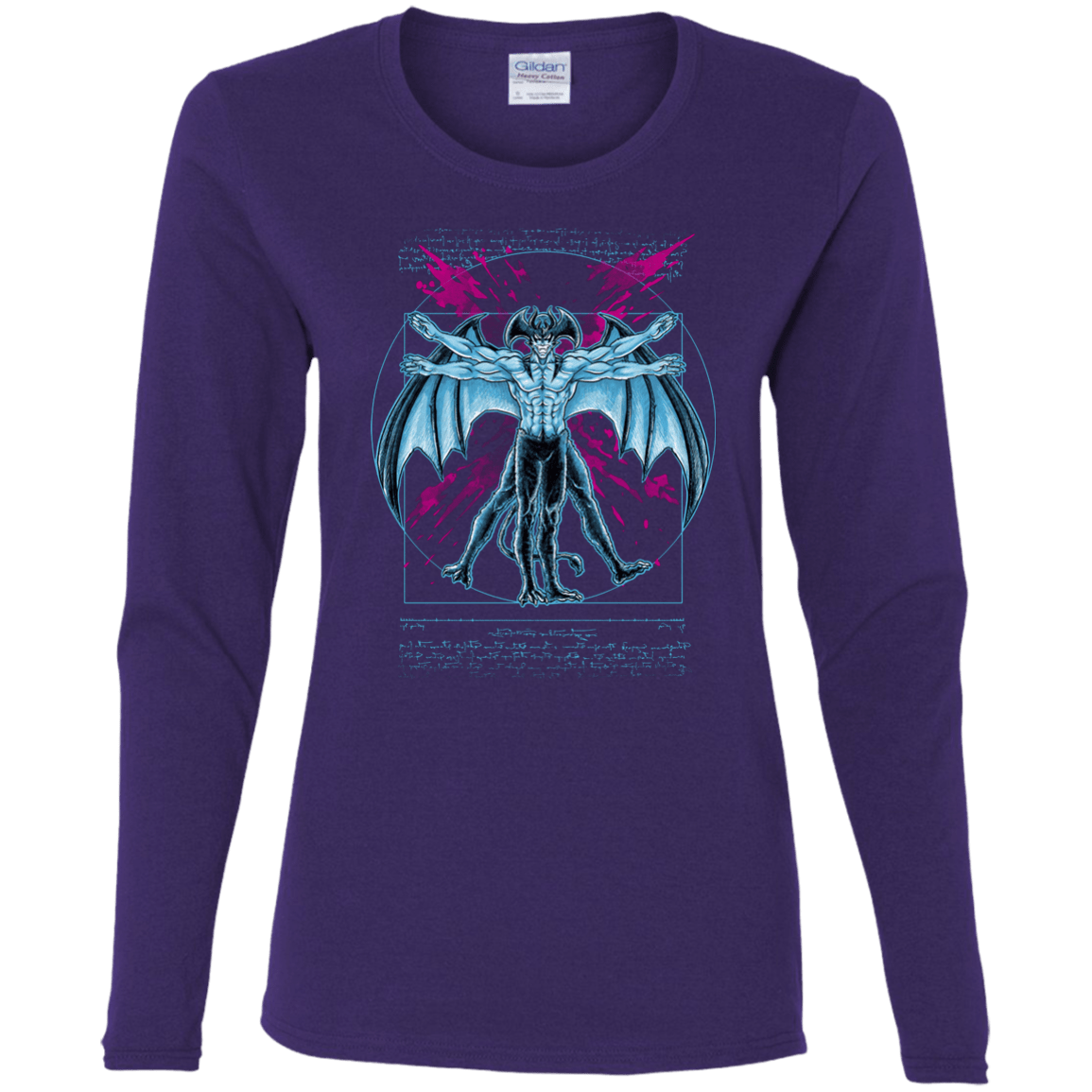 Vitruvian Devil Women's Long Sleeve T-Shirt