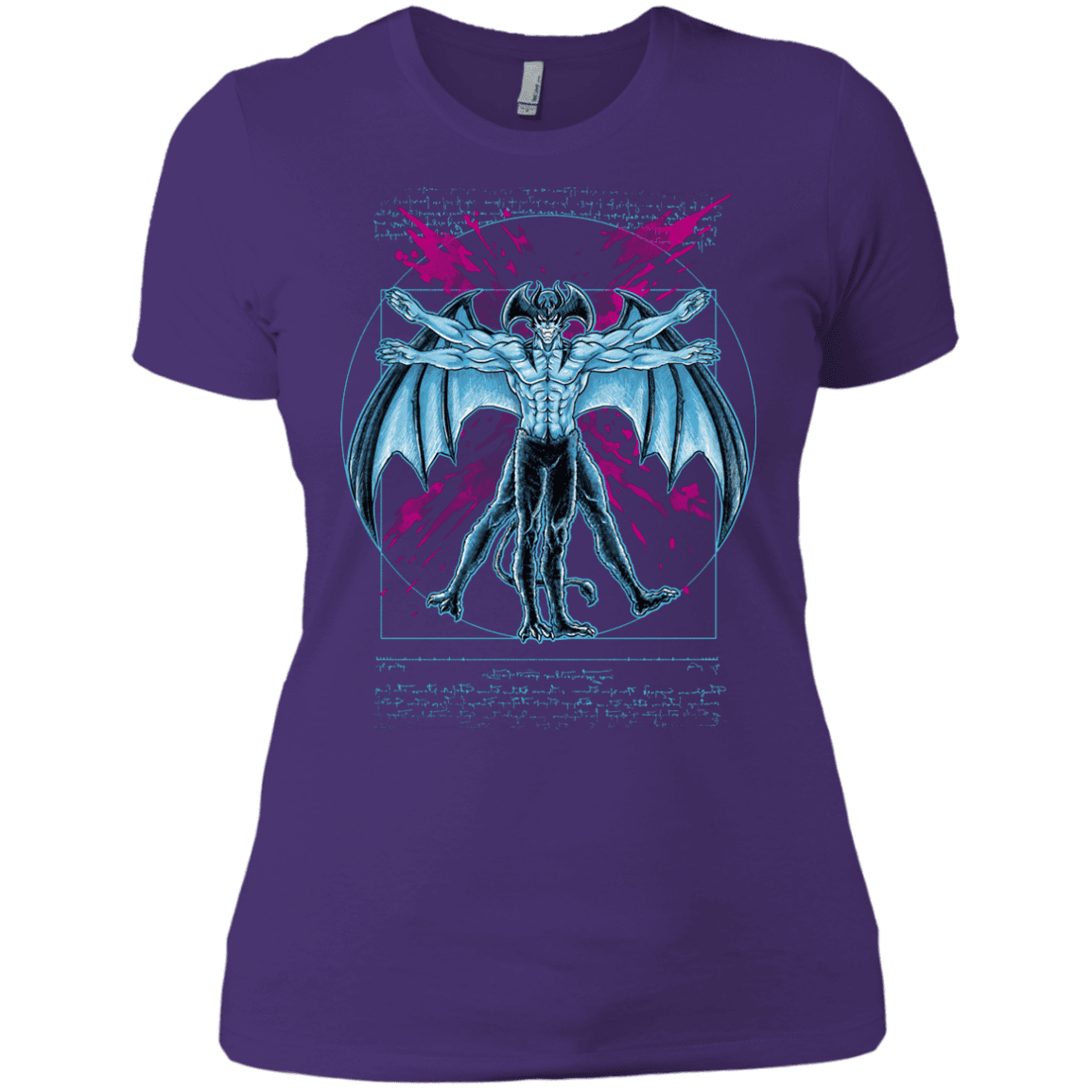 T-Shirts Purple Rush/ / X-Small Vitruvian Devil Women's Premium T-Shirt