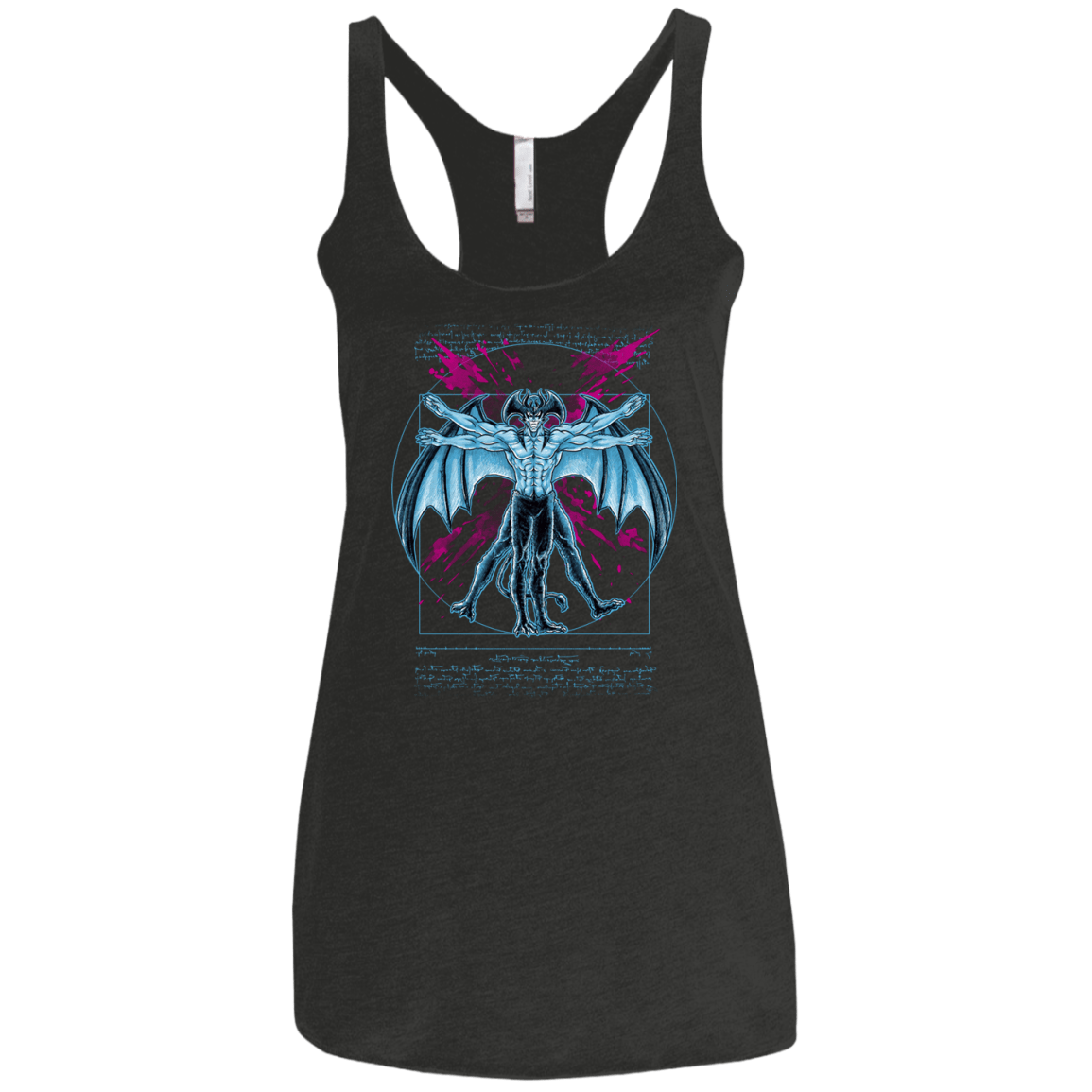 Vitruvian Devil Women's Triblend Racerback Tank