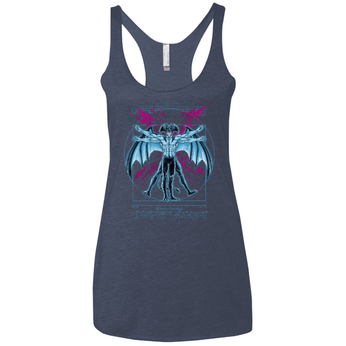 Vitruvian Devil Women's Triblend Racerback Tank
