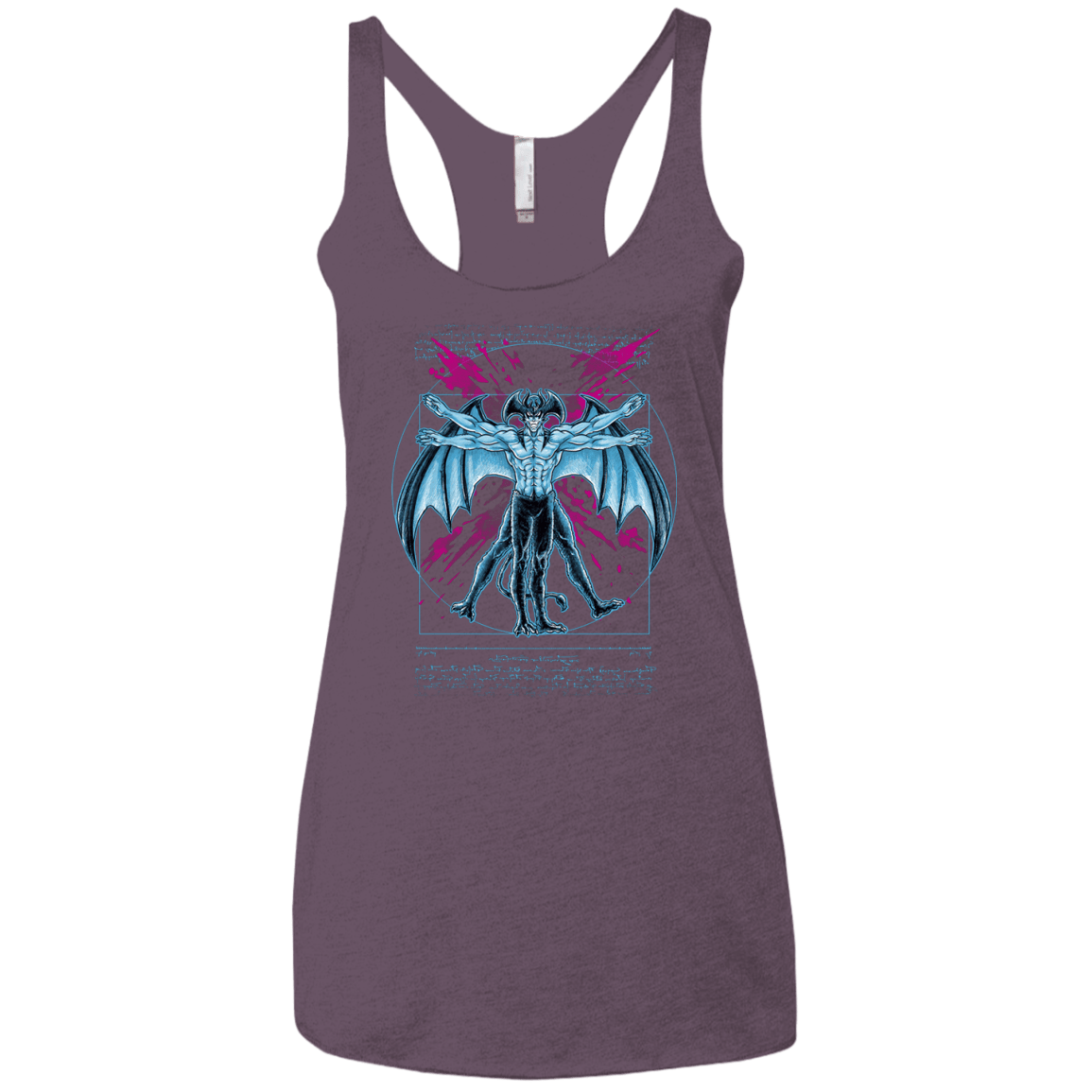 Vitruvian Devil Women's Triblend Racerback Tank