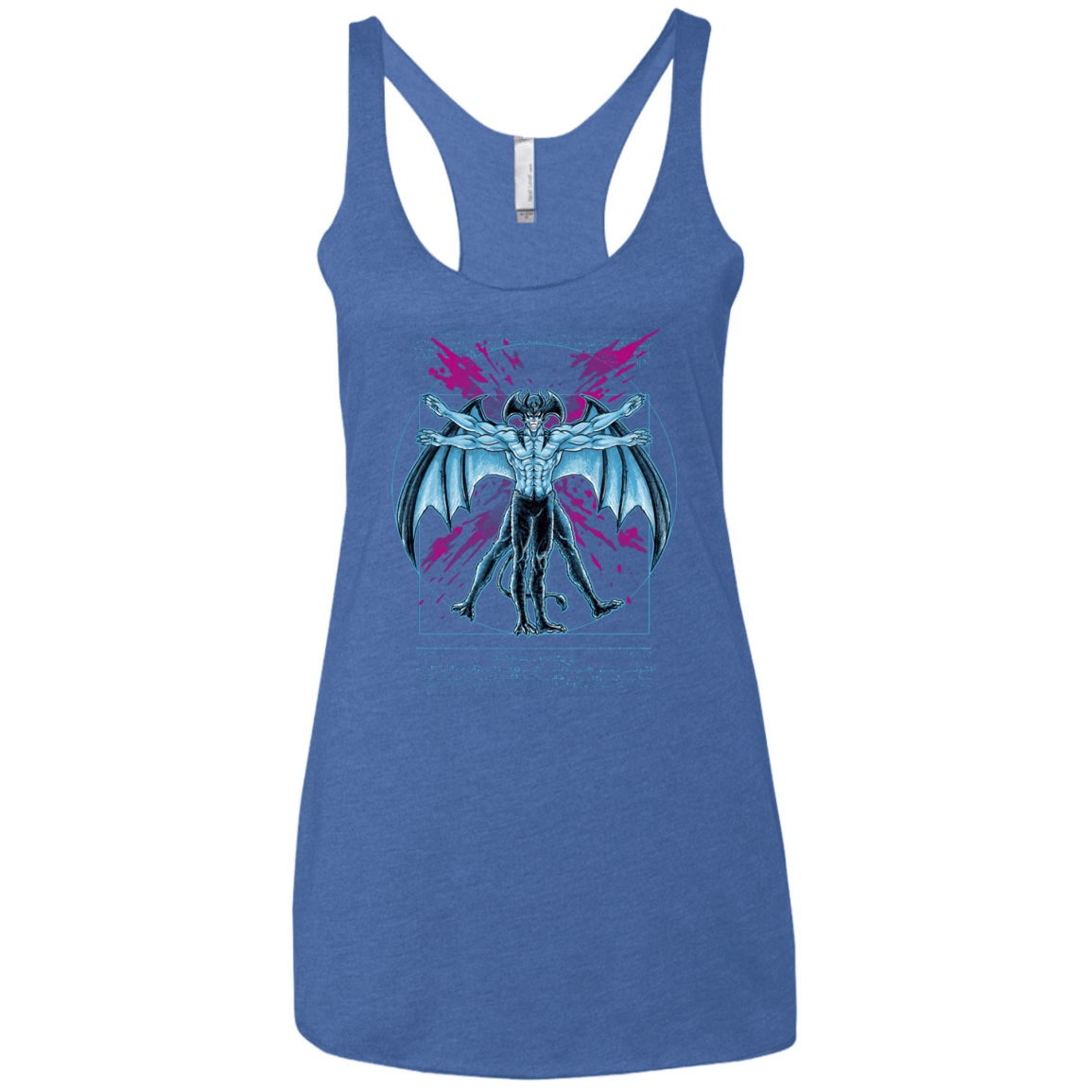 Vitruvian Devil Women's Triblend Racerback Tank
