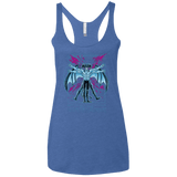 Vitruvian Devil Women's Triblend Racerback Tank