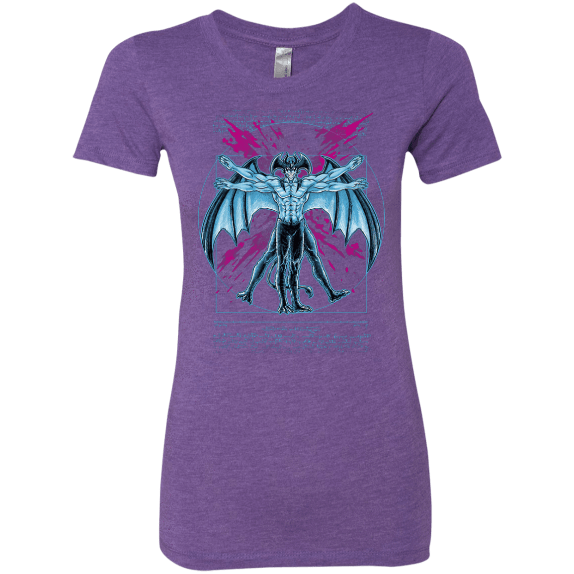 T-Shirts Purple Rush / S Vitruvian Devil Women's Triblend T-Shirt