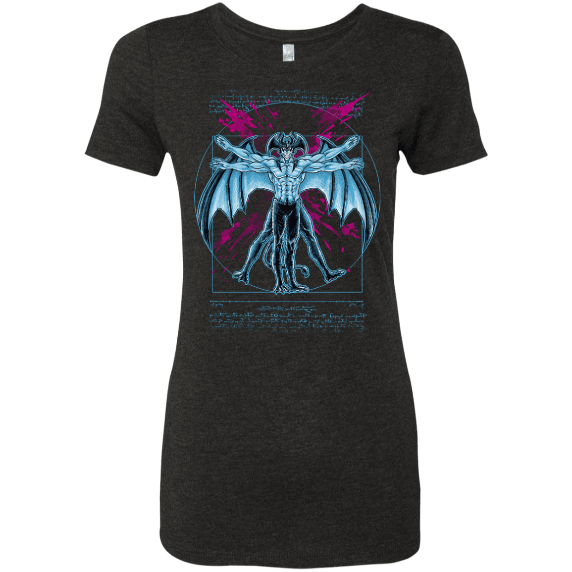 T-Shirts Vintage Black / S Vitruvian Devil Women's Triblend T-Shirt