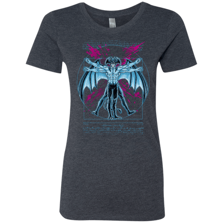 T-Shirts Vintage Navy / S Vitruvian Devil Women's Triblend T-Shirt