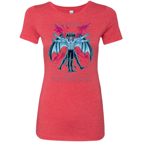 T-Shirts Vintage Red / S Vitruvian Devil Women's Triblend T-Shirt