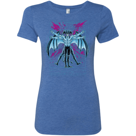 T-Shirts Vintage Royal / S Vitruvian Devil Women's Triblend T-Shirt