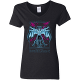 Vitruvian Devil Women's V-Neck T-Shirt