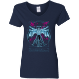 Vitruvian Devil Women's V-Neck T-Shirt