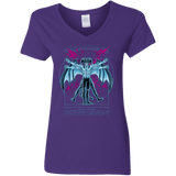 Vitruvian Devil Women's V-Neck T-Shirt