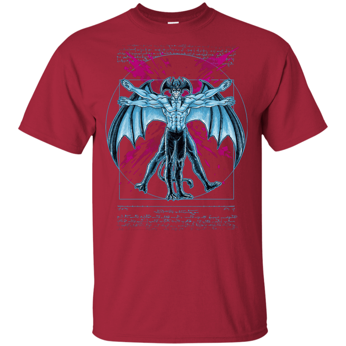 T-Shirts Cardinal / YXS Vitruvian Devil Youth T-Shirt