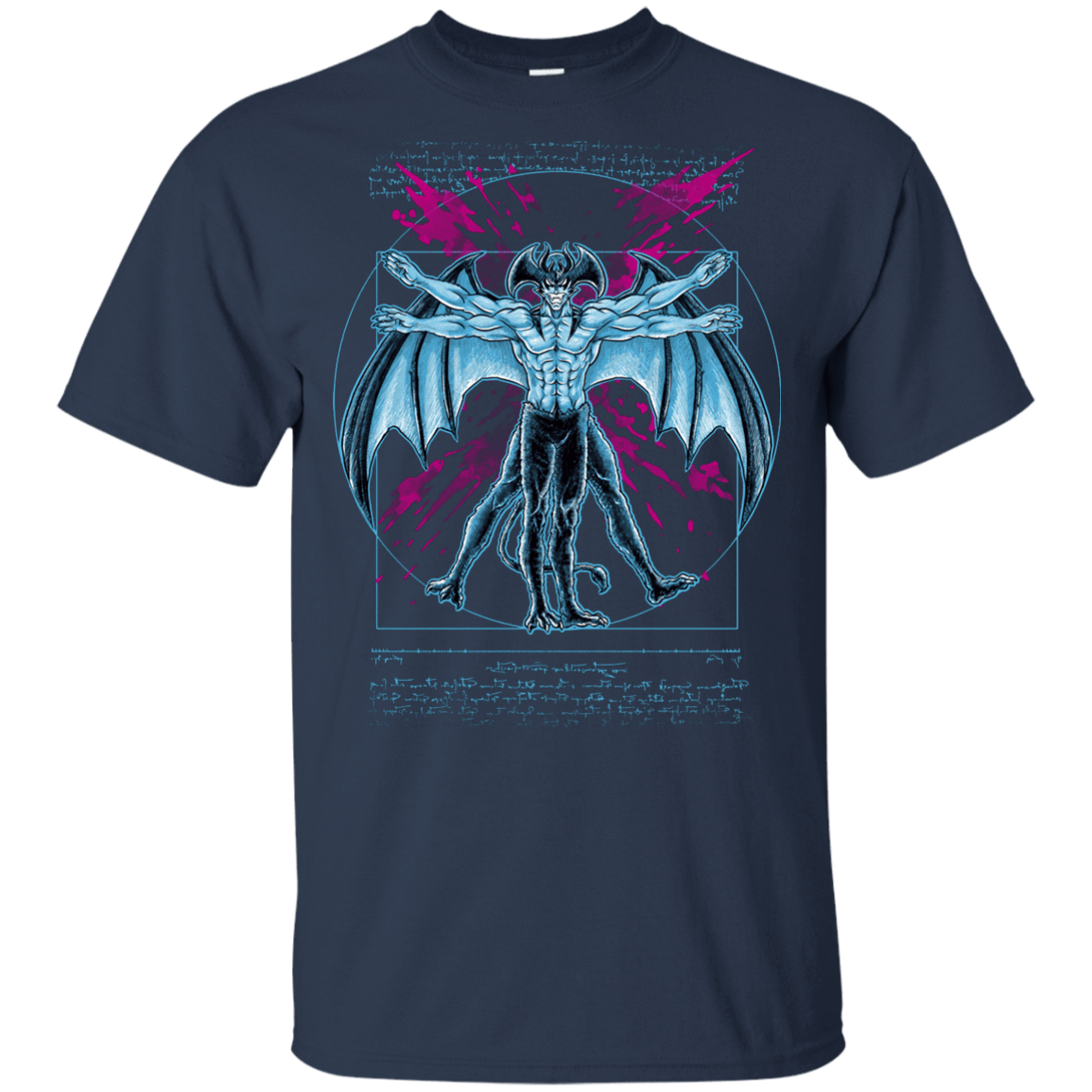 T-Shirts Navy / YXS Vitruvian Devil Youth T-Shirt