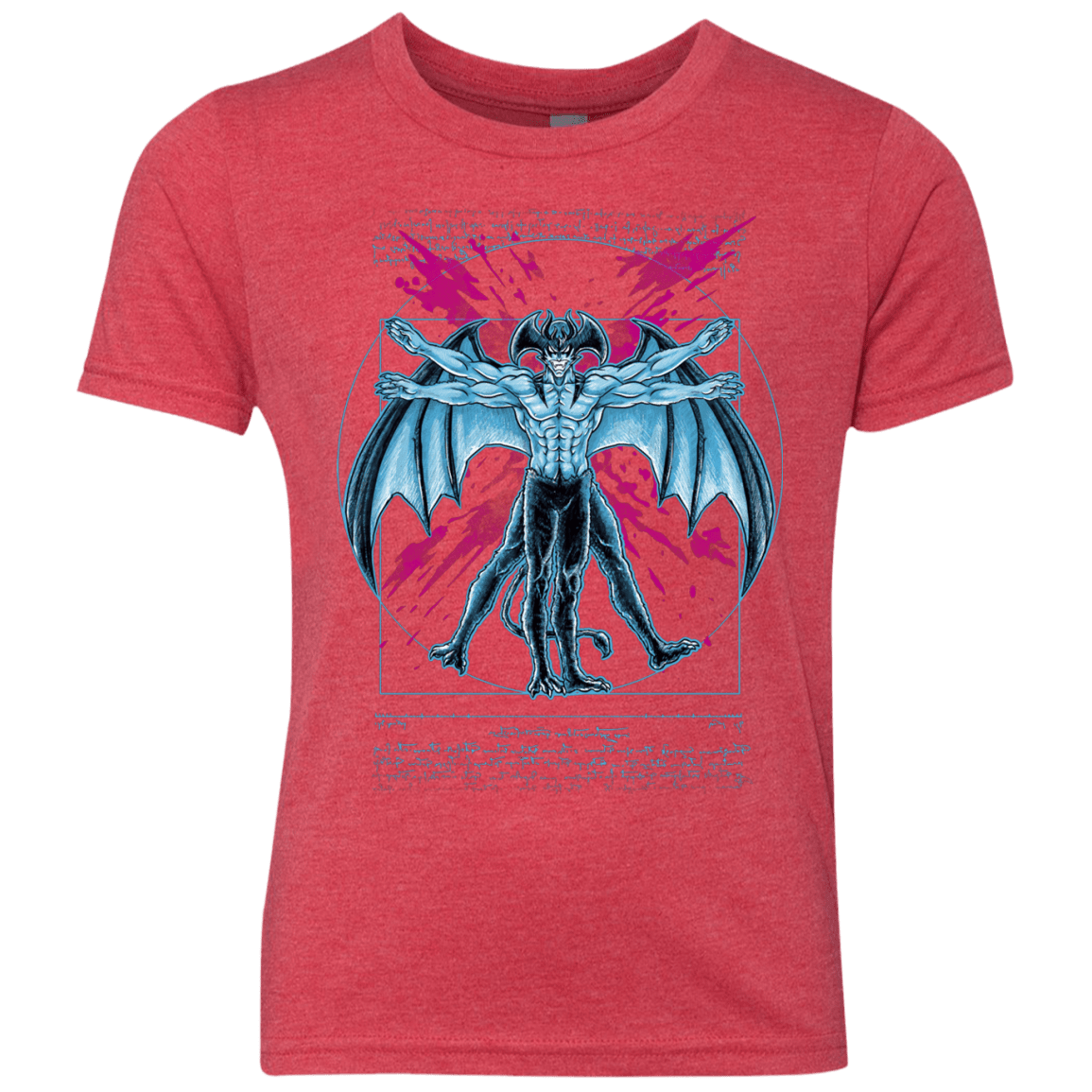 Vitruvian Devil Youth Triblend T-Shirt