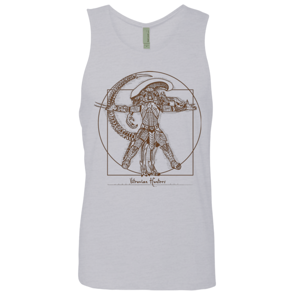 T-Shirts Heather Grey / Small Vitruvian Hunters Men's Premium Tank Top