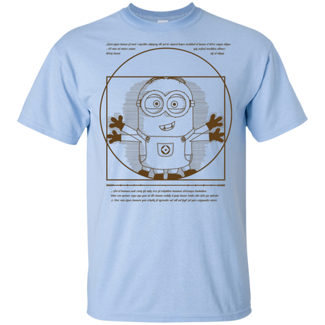 T-Shirts Light Blue / S Vitruvian Minion T-Shirt