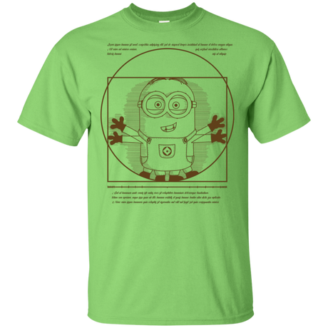 T-Shirts Lime / S Vitruvian Minion T-Shirt