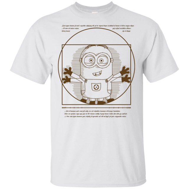 T-Shirts White / S Vitruvian Minion T-Shirt