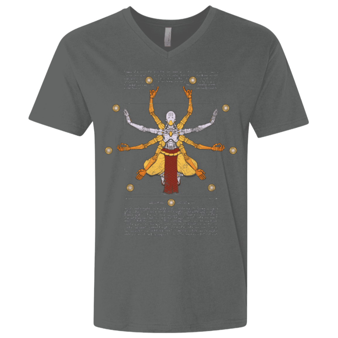 T-Shirts Heavy Metal / X-Small Vitruvian Omnic Men's Premium V-Neck