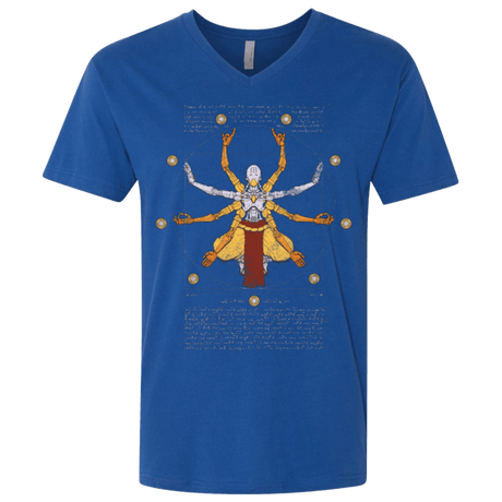 T-Shirts Royal / X-Small Vitruvian Omnic Men's Premium V-Neck