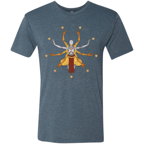 T-Shirts Indigo / Small Vitruvian Omnic Men's Triblend T-Shirt