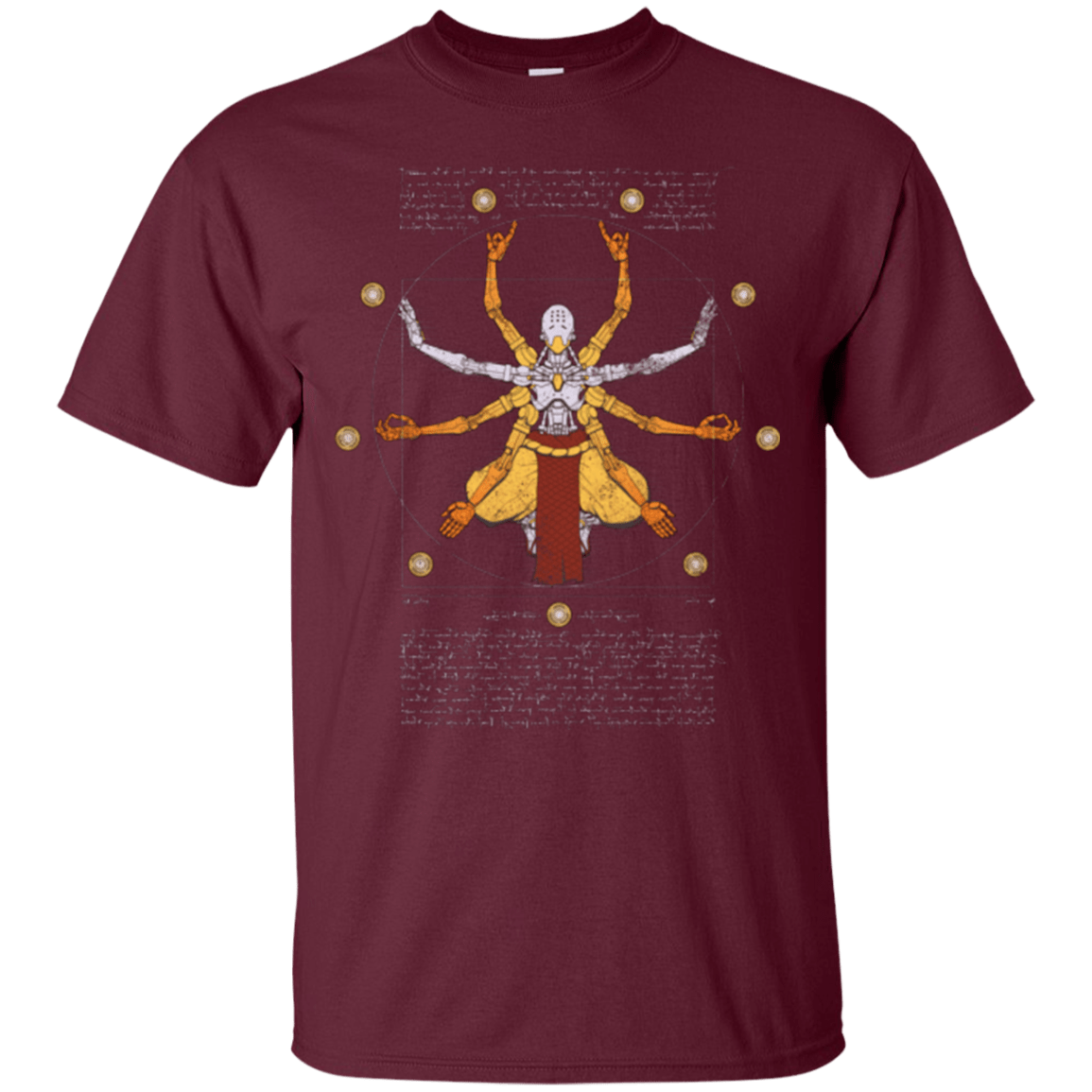 T-Shirts Maroon / Small Vitruvian Omnic T-Shirt