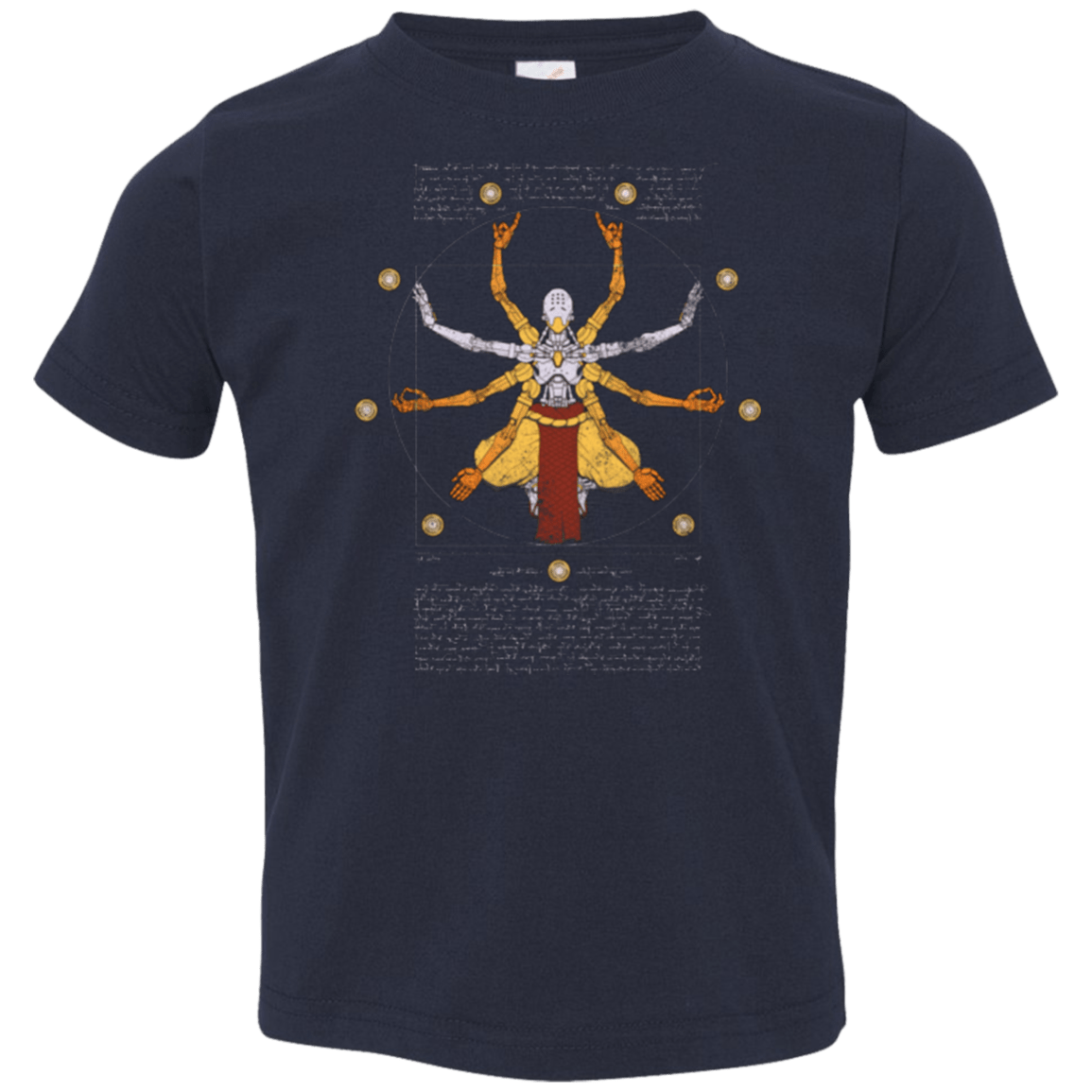 T-Shirts Navy / 2T Vitruvian Omnic Toddler Premium T-Shirt