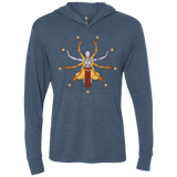 T-Shirts Indigo / X-Small Vitruvian Omnic Triblend Long Sleeve Hoodie Tee