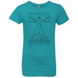 T-Shirts Tahiti Blue / YXS Vitruvian Rey Girls Premium T-Shirt