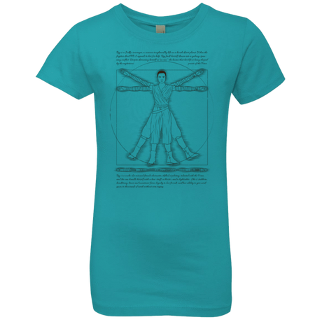 T-Shirts Tahiti Blue / YXS Vitruvian Rey Girls Premium T-Shirt