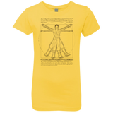 T-Shirts Vibrant Yellow / YXS Vitruvian Rey Girls Premium T-Shirt