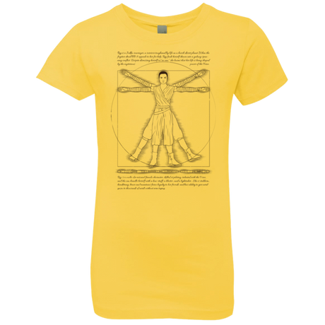 T-Shirts Vibrant Yellow / YXS Vitruvian Rey Girls Premium T-Shirt