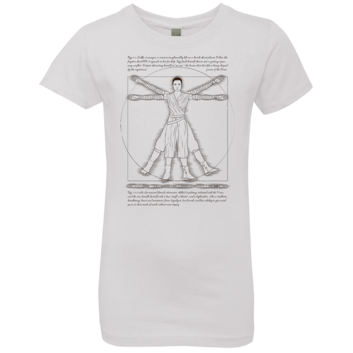 T-Shirts White / YXS Vitruvian Rey Girls Premium T-Shirt