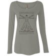 T-Shirts Venetian Grey / Small Vitruvian Rey Women's Triblend Long Sleeve Shirt