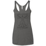 T-Shirts Premium Heather / X-Small Vitruvian Rey Women's Triblend Racerback Tank