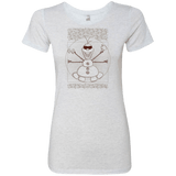 T-Shirts Heather White / Small Vitruvian Summer Women's Triblend T-Shirt