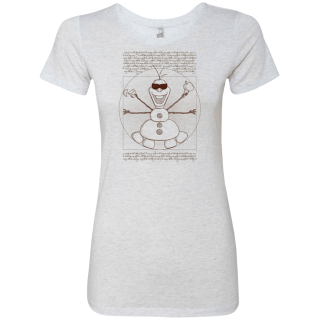 T-Shirts Heather White / Small Vitruvian Summer Women's Triblend T-Shirt