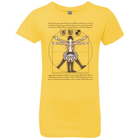 T-Shirts Vibrant Yellow / YXS VITRUVIAN TRAINEE Girls Premium T-Shirt