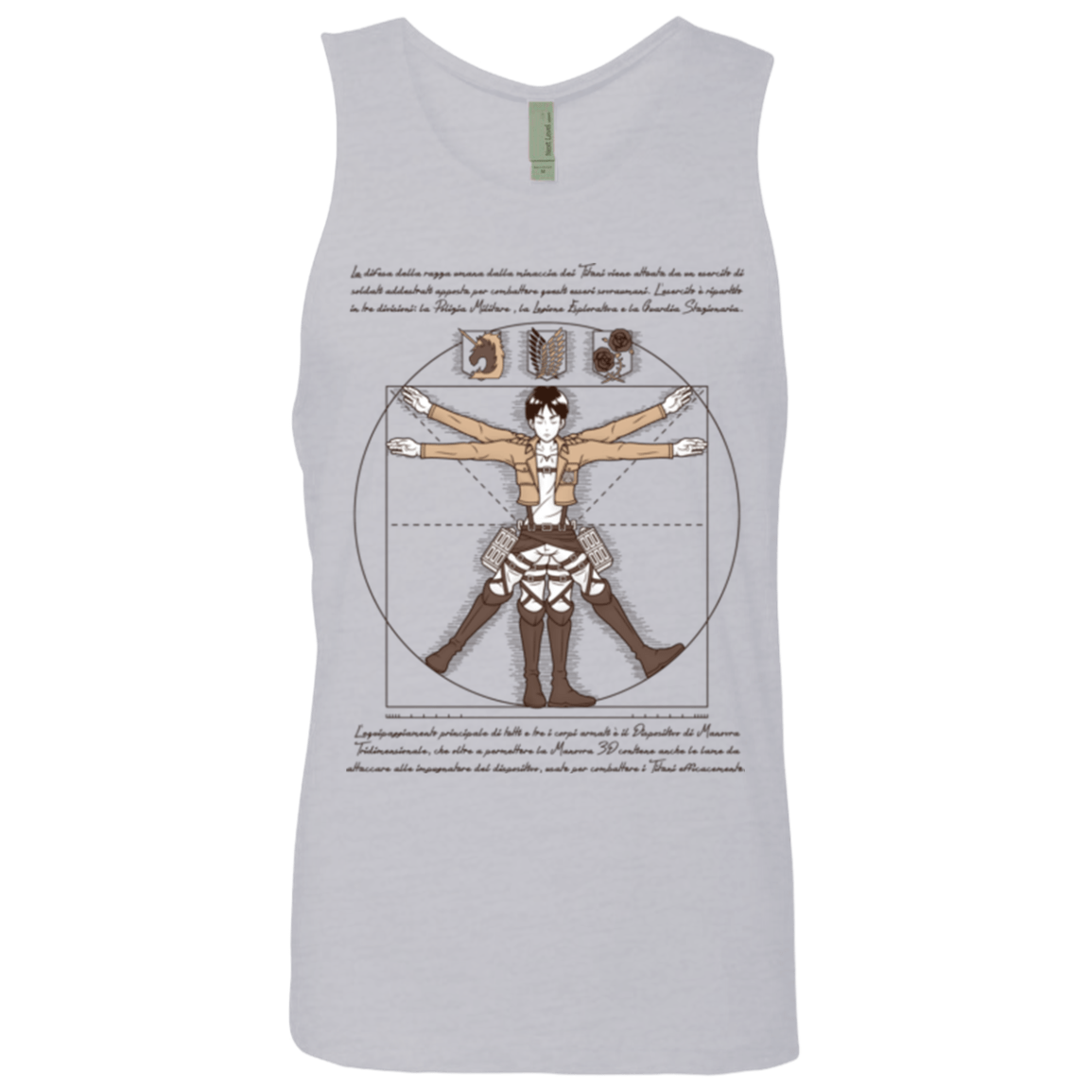 T-Shirts Heather Grey / Small VITRUVIAN TRAINEE Men's Premium Tank Top