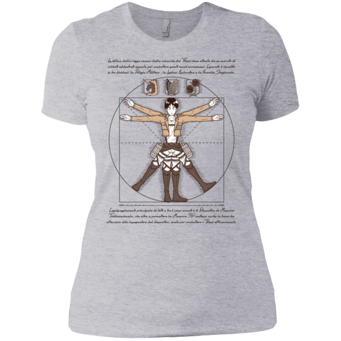 T-Shirts Heather Grey / X-Small VITRUVIAN TRAINEE Women's Premium T-Shirt