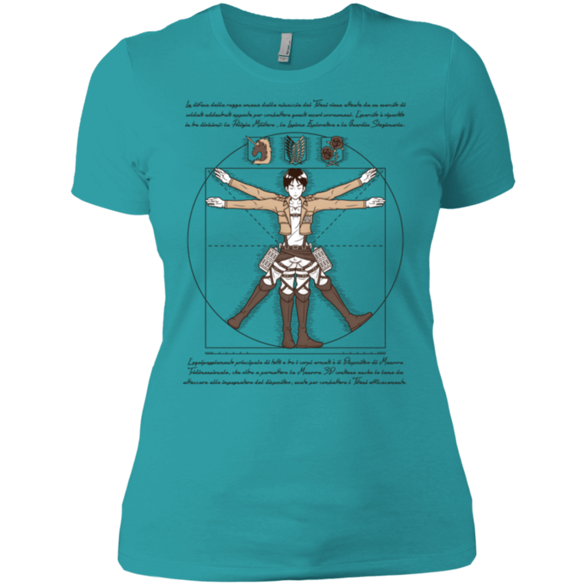 T-Shirts Tahiti Blue / X-Small VITRUVIAN TRAINEE Women's Premium T-Shirt
